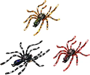 3pcs Ucubwfu Spider Brooch, Halloween Accessories, Spooky Jewelry, Spider Pin Drip, Insect Simulation Pin