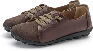 Aceptolcom Women Orthopedic Shoes Women Slip-on Shoes Penny Loafers Leather Loafers Dress Shoes Work Shoes Business Shoes