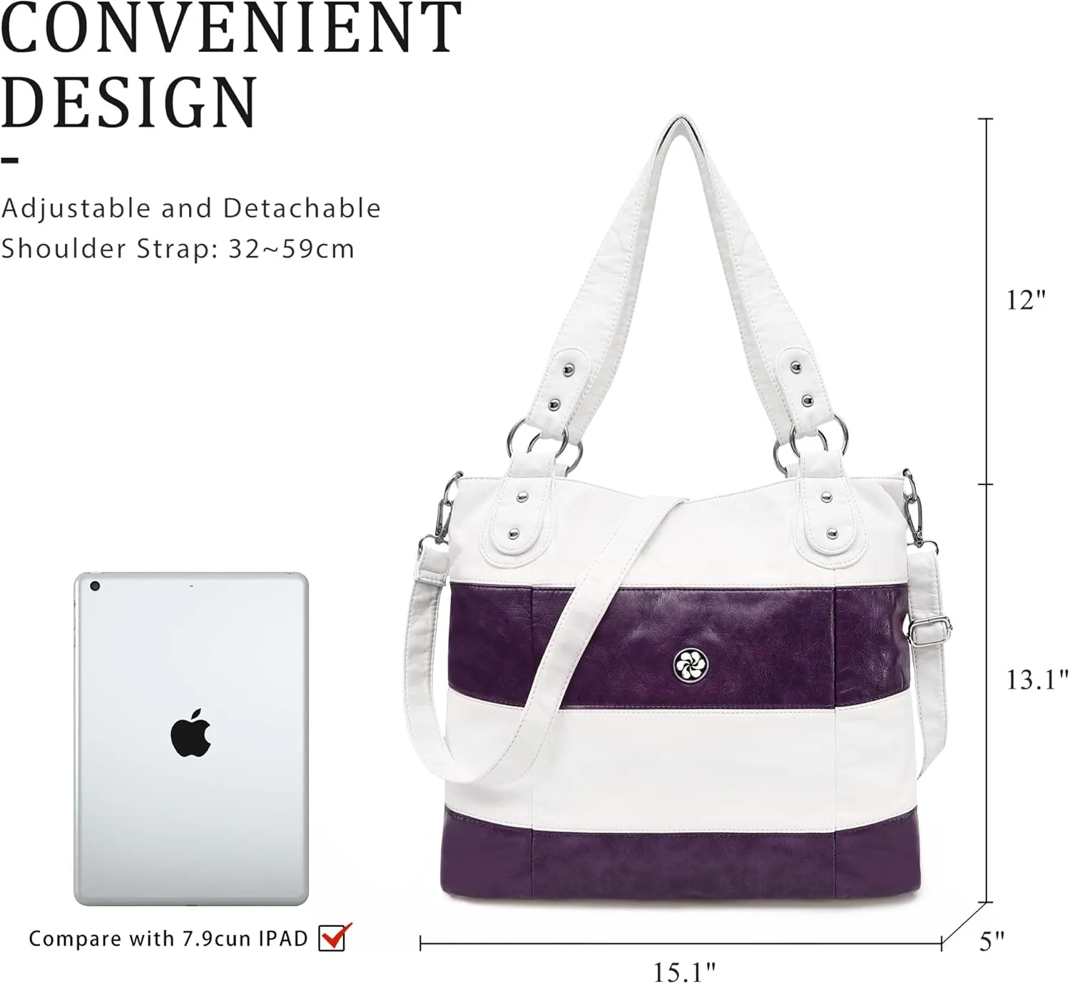 Angel Kiss Hobo Purses for Women Multi-Color Striped Lattice Cross Body Shoulder Purse Bag Tote Handbag