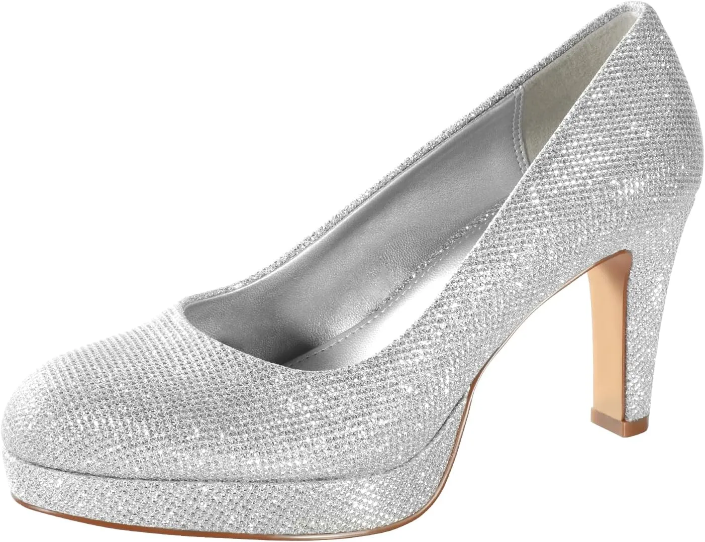 Ankis Women's Pumps - Womens Comfy Close Toe Heels - 3.15in Black Dress Shoes for Women - Comfortable Work Heels for Women - Black Heels, Nude Heels, White Heels,Gold Heels, Silver Heels for Women