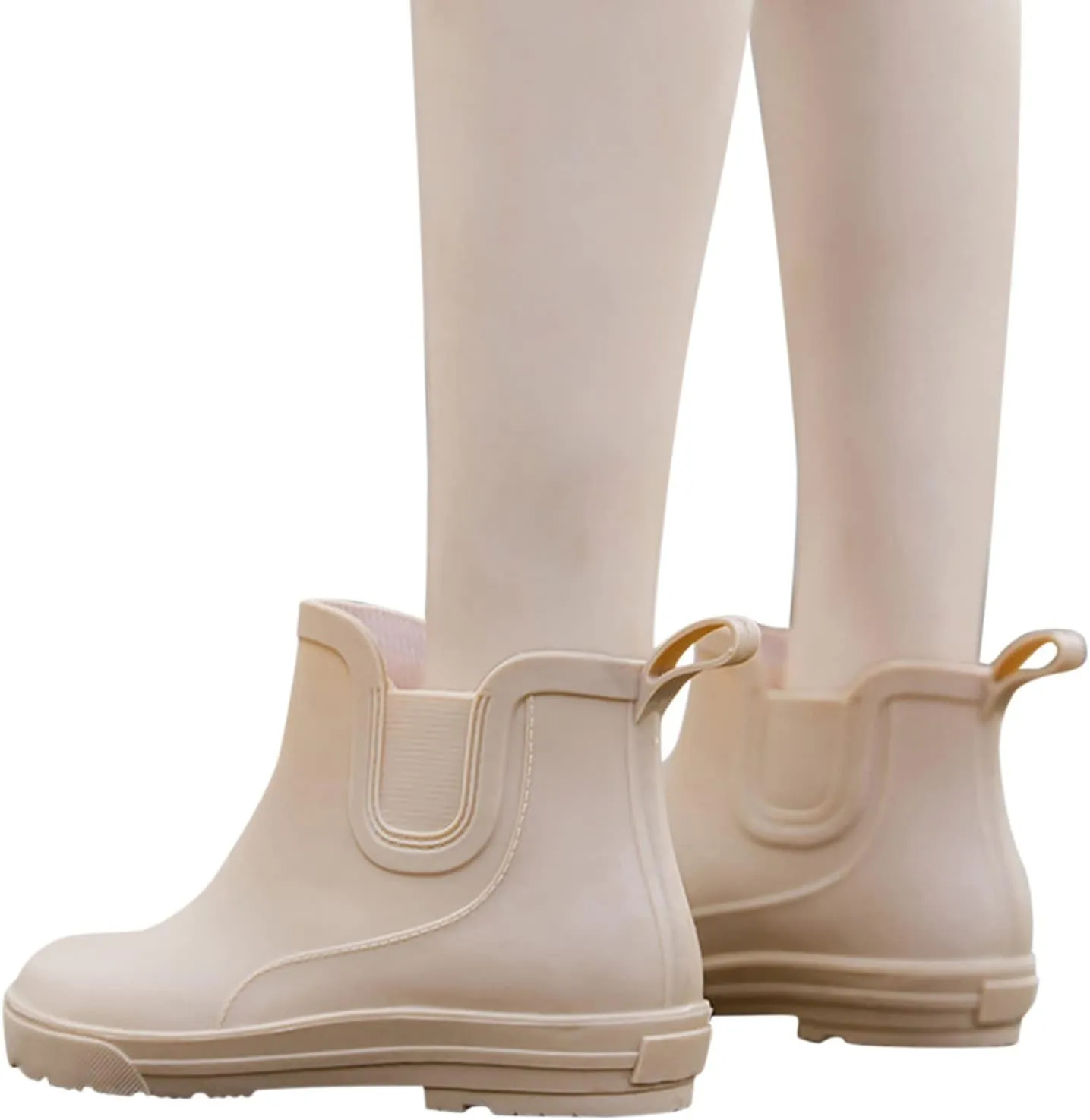 Ankle Boots for Women Waterproof Rain Boots for Women Non Slip With Cotton Inside Rain Boots Outdoor Rubber Shoes
