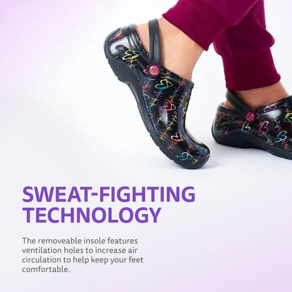 Anywear Zone Nursing Clogs for Women and Men - Lightweight Slingback Non-Slip Work Shoes with Exceptional EVA Cushioning, Ventilated Insoles