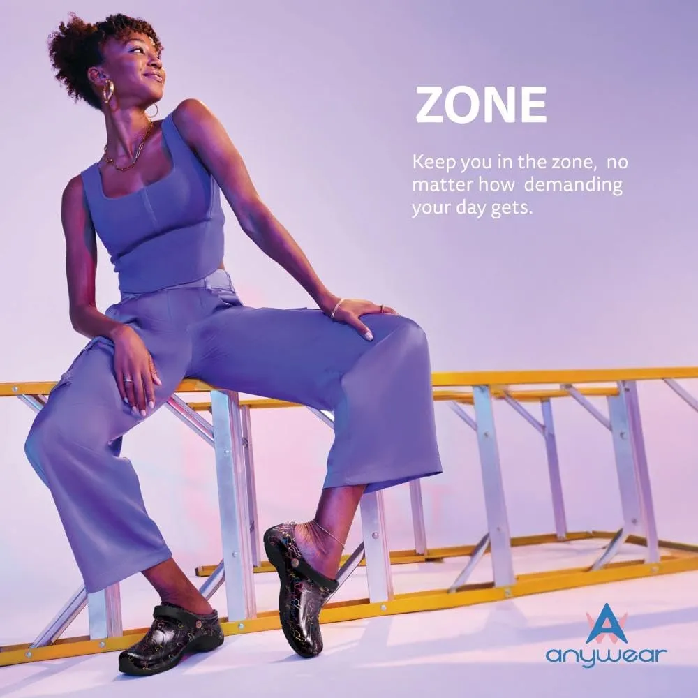 Anywear Zone Nursing Clogs for Women and Men - Lightweight Slingback Non-Slip Work Shoes with Exceptional EVA Cushioning, Ventilated Insoles