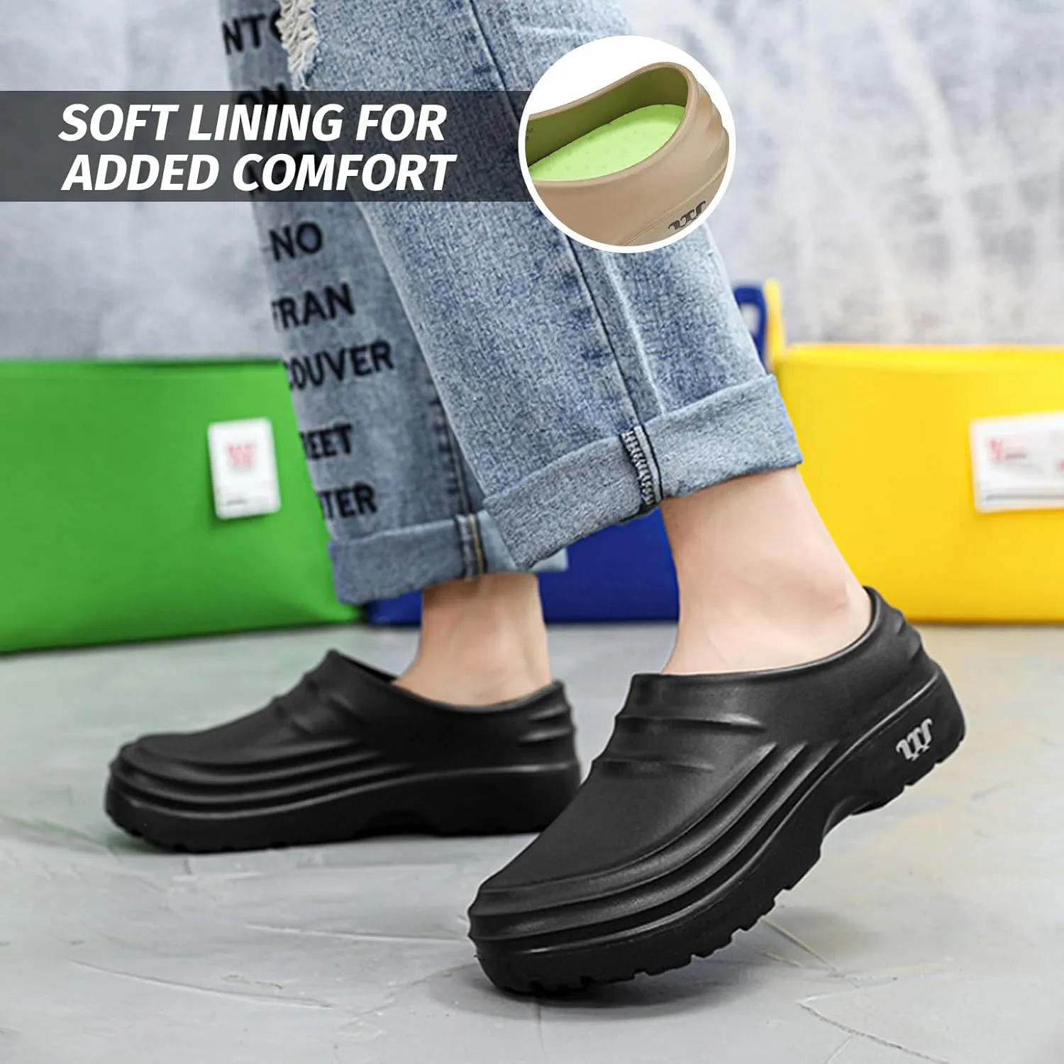 Armadillo Chef Shoes for Men - Slip Resistant, Lightweight & Waterproof Zapatos de Chef for Women, Ideal Work Shoes for Kitchens