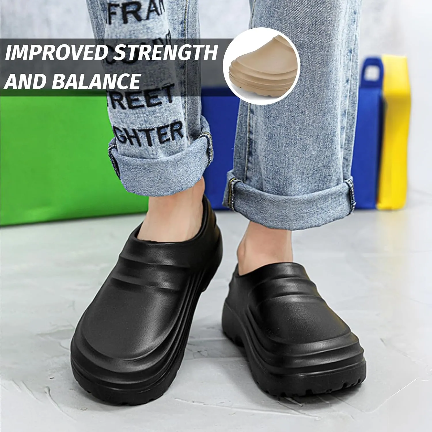 Armadillo Chef Shoes for Men - Slip Resistant, Lightweight & Waterproof Zapatos de Chef for Women, Ideal Work Shoes for Kitchens