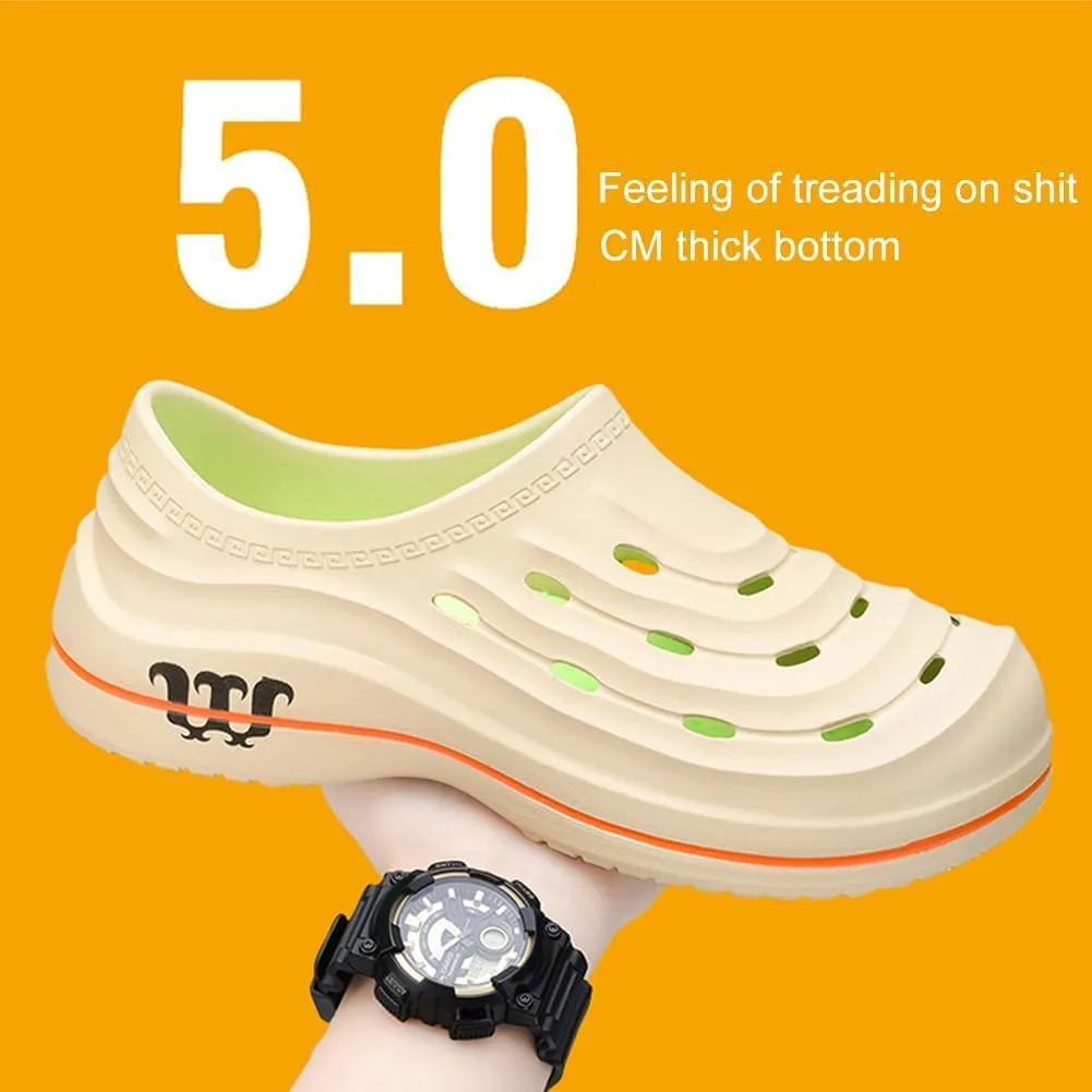 Armadillo Chef Shoes Women Men Non-Slip Oil Resistant Kitchen Work Clogs,Breathable Waterproof Lightweight Safety