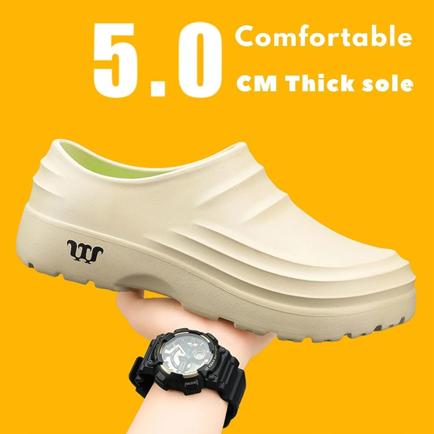 Armadillo Chef Shoes Women Men Non-Slip Oil Resistant Kitchen Work Clogs,Breathable Waterproof Lightweight Safety