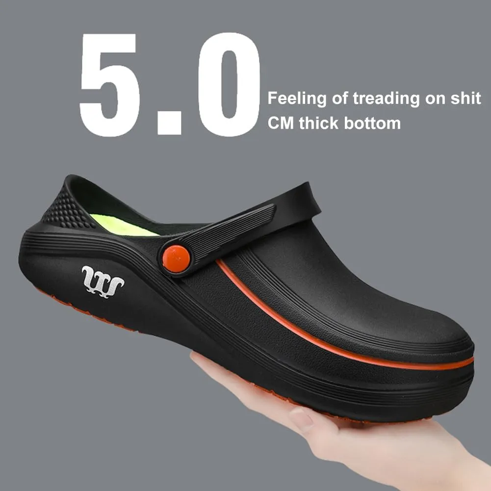 Armadillo Clogs for Men Women,Armadillo Chef Shoes Waterproof Work Shoes for NurseSafety Oil Resistant Clogs