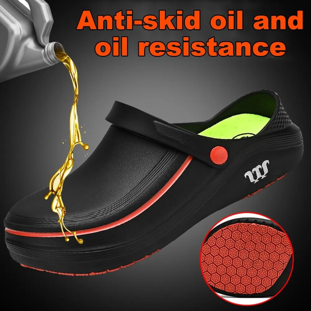 Armadillo Clogs for Men Women,Armadillo Chef Shoes Waterproof Work Shoes for NurseSafety Oil Resistant Clogs