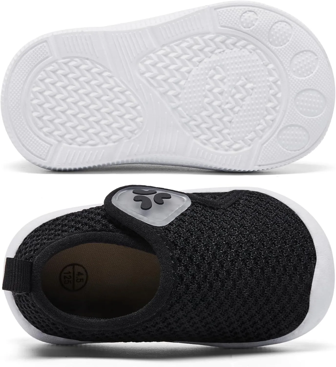 Baby Shoes Infant Boys Girls First Walker Shoes Baby Walking Shoes Lightweight Breathable Sneakers with Non-Slip Soles 0-24 Months