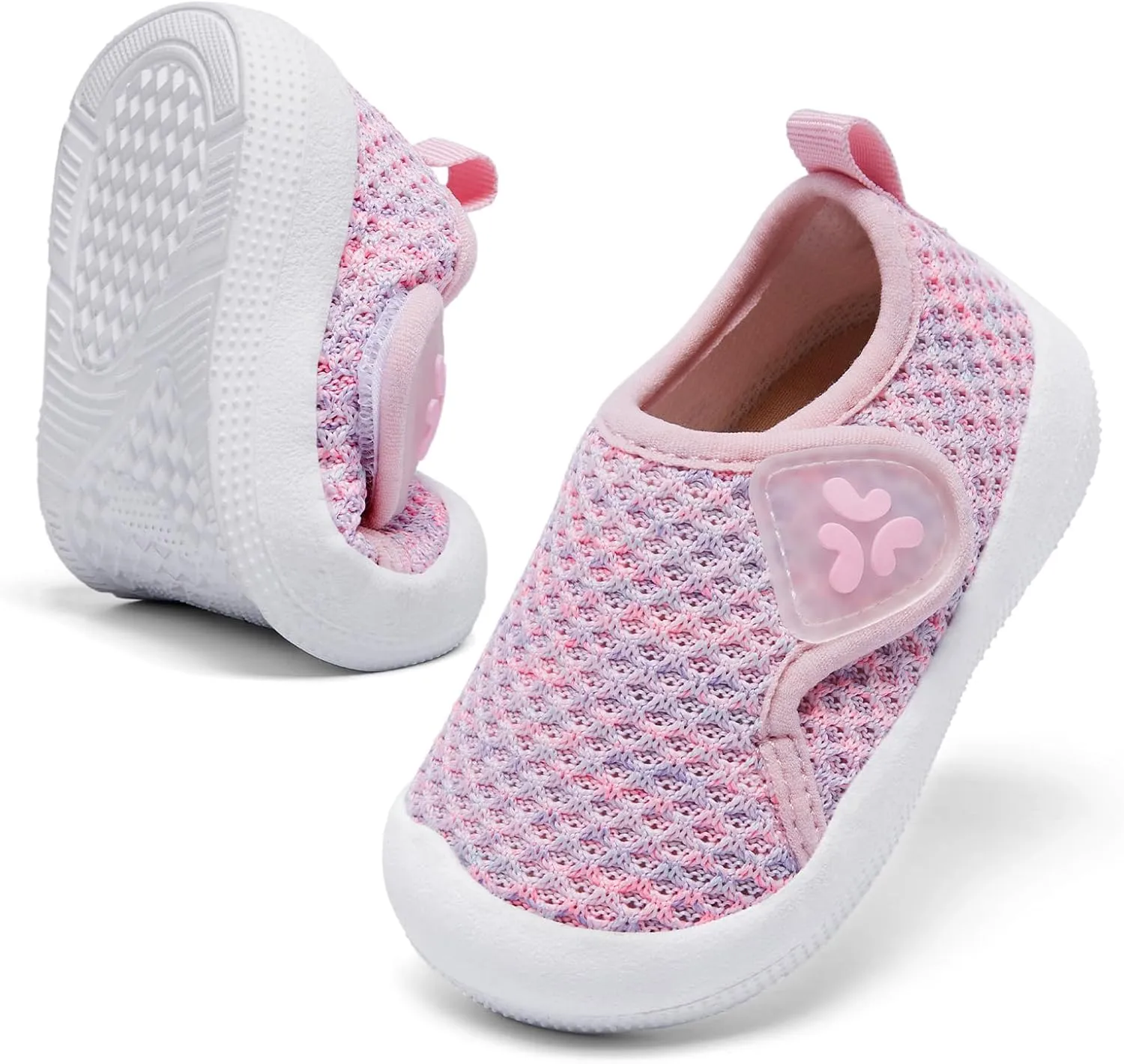 Baby Shoes Infant Boys Girls First Walker Shoes Baby Walking Shoes Lightweight Breathable Sneakers with Non-Slip Soles 0-24 Months