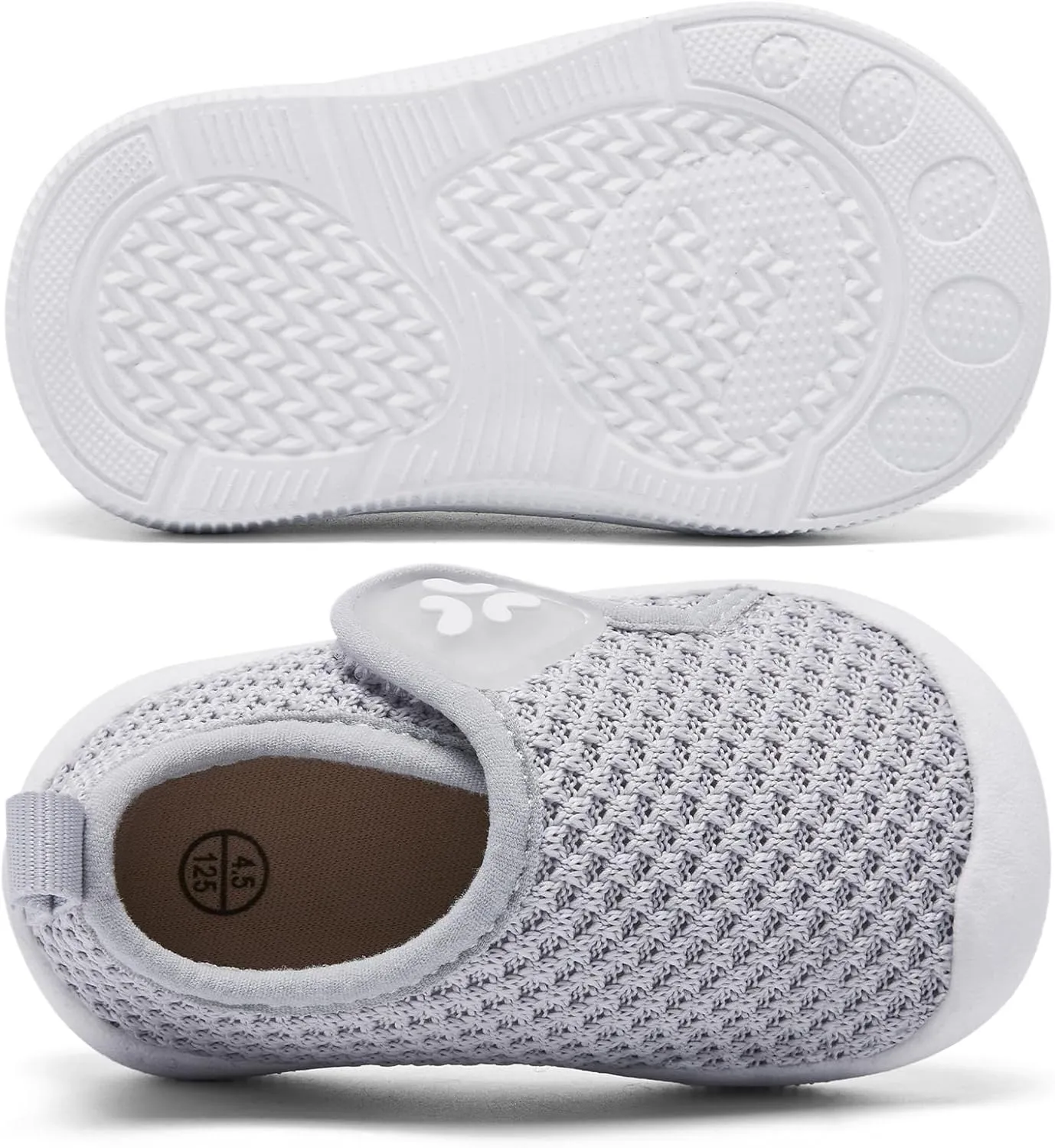 Baby Shoes Infant Boys Girls First Walker Shoes Baby Walking Shoes Lightweight Breathable Sneakers with Non-Slip Soles 0-24 Months
