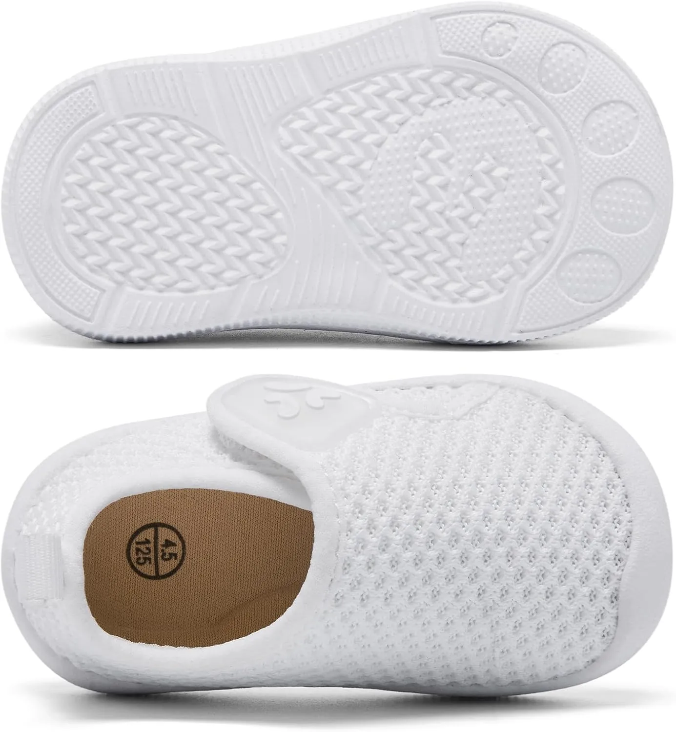 Baby Shoes Infant Boys Girls First Walker Shoes Baby Walking Shoes Lightweight Breathable Sneakers with Non-Slip Soles 0-24 Months