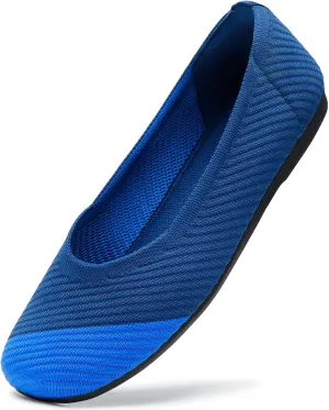 Bacia Women Flats Shoes Square Toe Ballet Flats Washable Fashion Two Toned Casual Office Shoes
