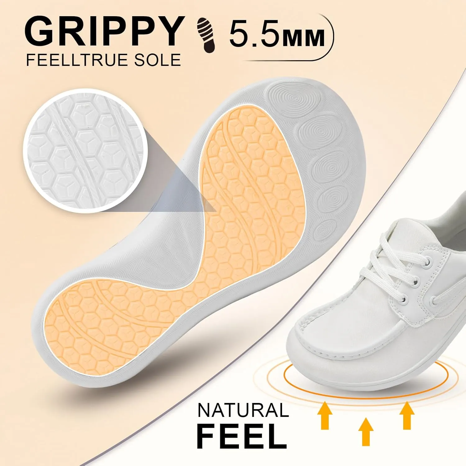 BARERUN Womens Walking Shoes Barefoot Minimalist Trail Running Shoes Wide Toe Zero Drop Tennis Sneakers for Jogging Hiking Athletic Lightweight Cross Training Shoes for Gym Office Driving