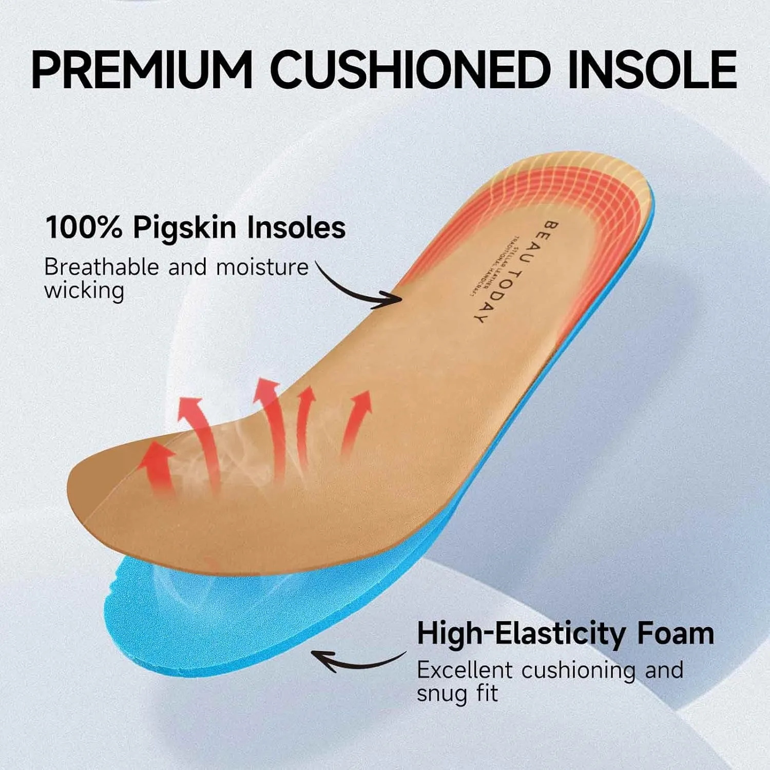 BEAU TODAY Chunky Loafers for Women, Women??s Leather Platform Loafers, Lug Sole Tassel Slip On Loafers Shoes Brogues Wingtip Casual Business Shoes Comfortable Dressy