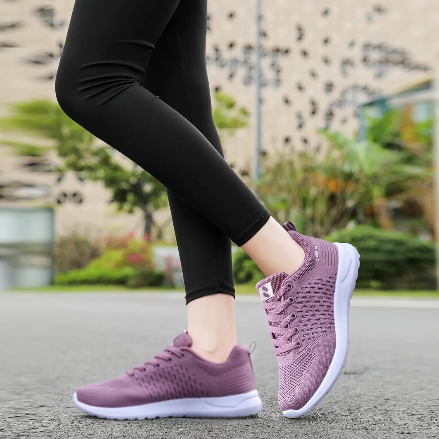 Beita Womens Running Shoes Non Slip Walking Sneakers Breathable Sports Shoes for Gym Travel Work