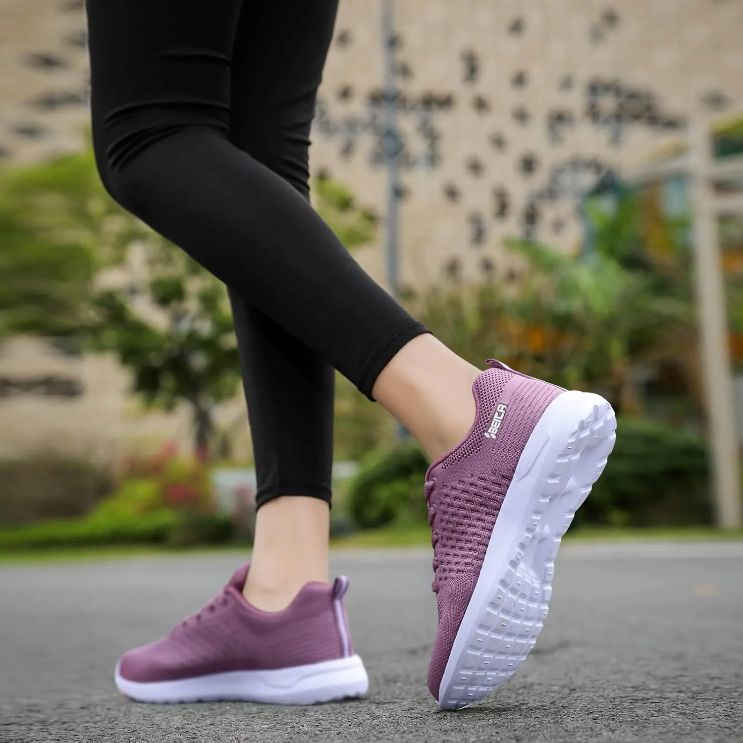 Beita Womens Running Shoes Non Slip Walking Sneakers Breathable Sports Shoes for Gym Travel Work