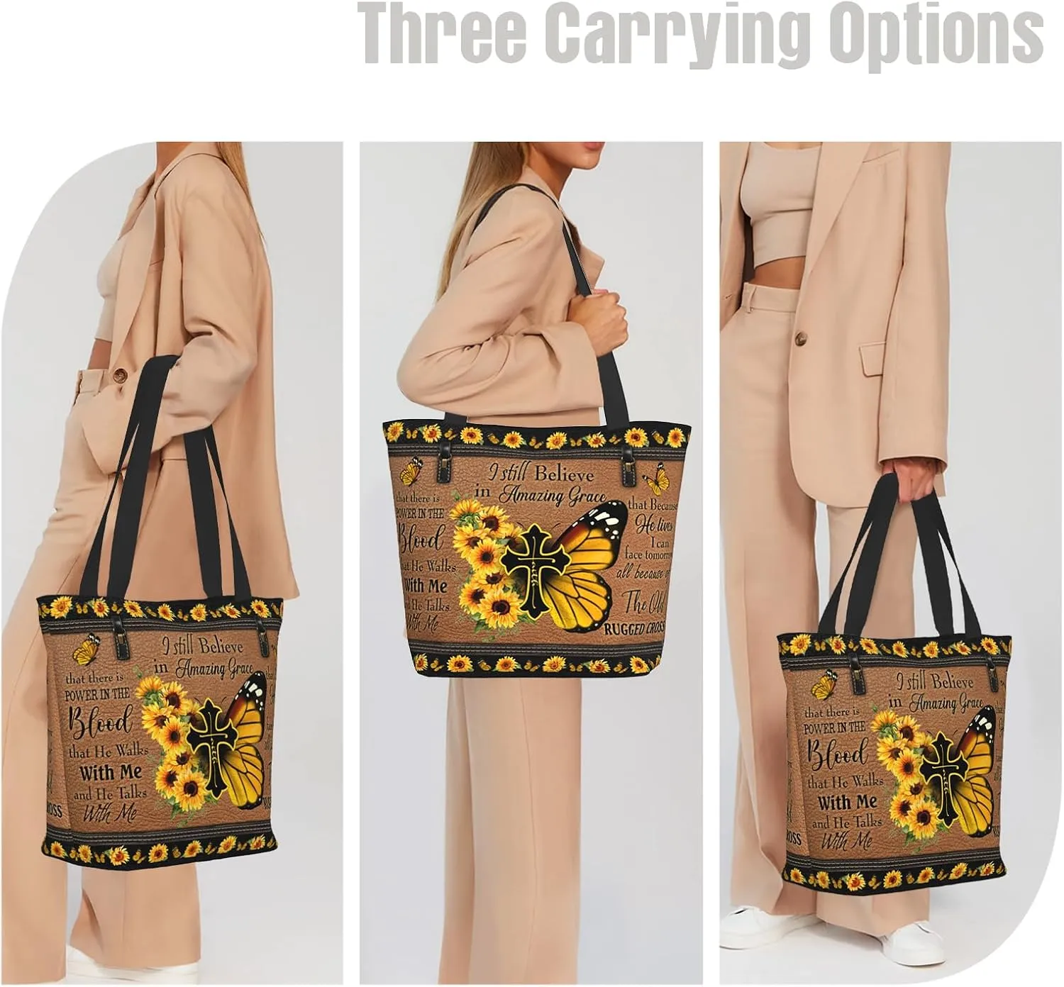 Bible Tote Bags For Women Christian Gifts For Women Church Bags Christian Tote Bag Faith Gifts For Mother'S Day