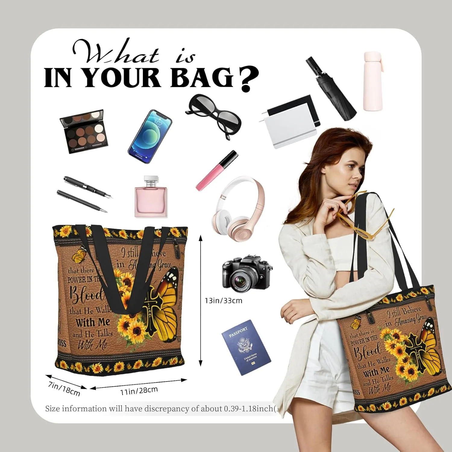 Bible Tote Bags For Women Christian Gifts For Women Church Bags Christian Tote Bag Faith Gifts For Mother'S Day