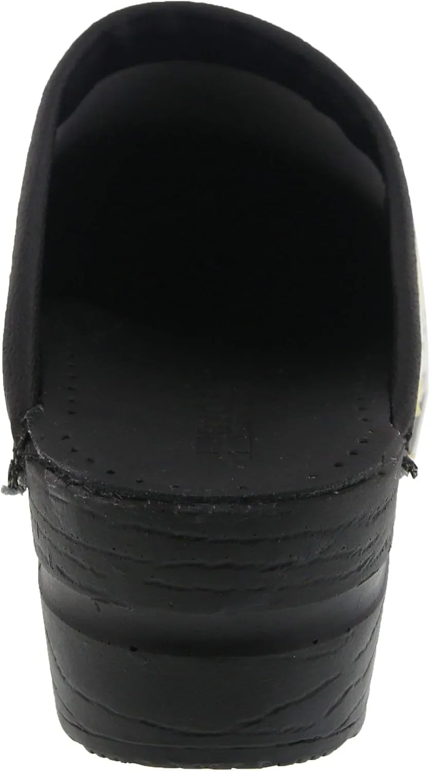 Bjork Women's PU Open Back Leather Clogs