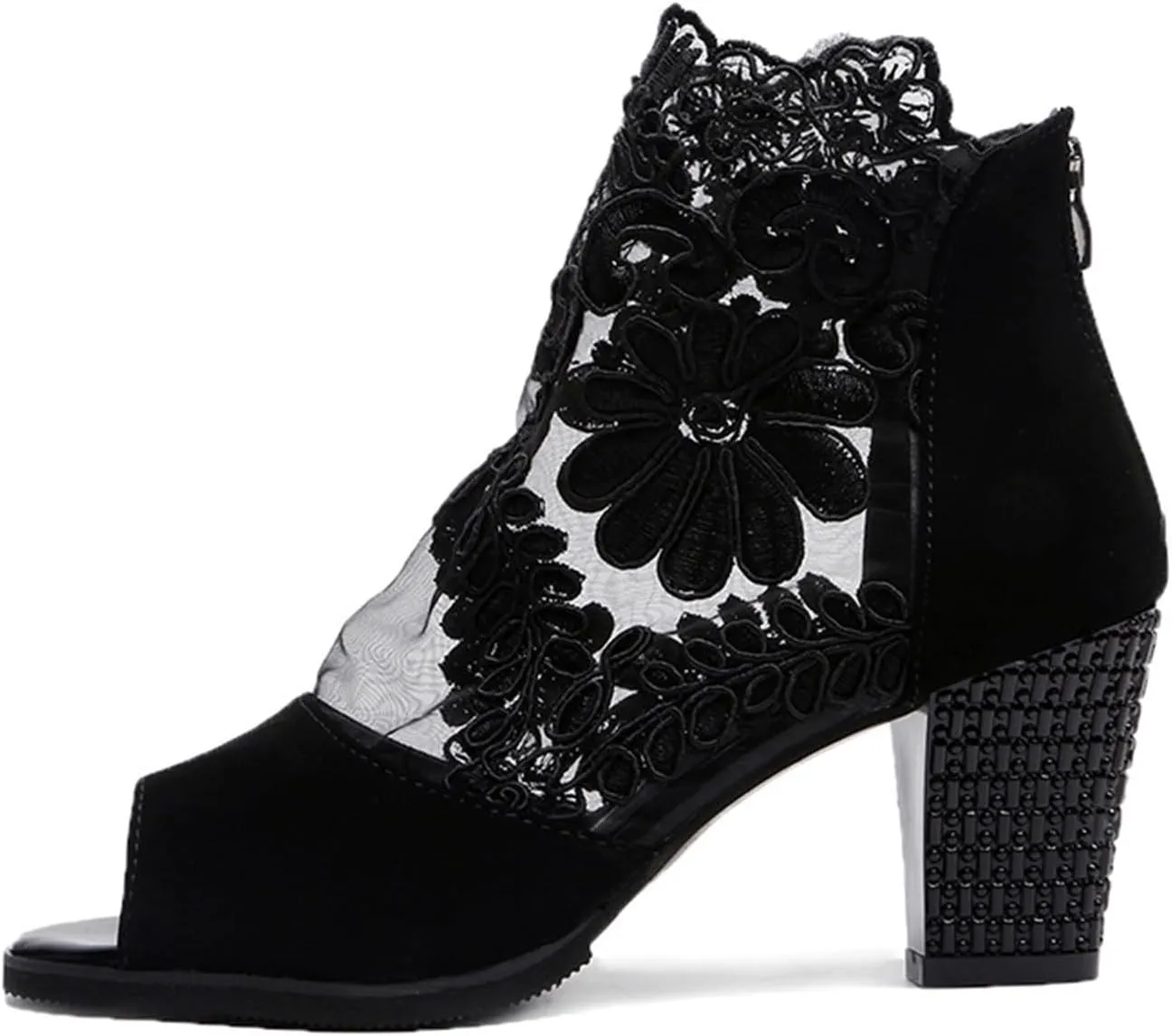 Black Ankle Boots for Women Ladies Boots Wide Calf Cowboy Boots Botas Para Mujeres Ankle Boots for Women Low Heel Dressy Dressy Ankle Booties for Women Evening