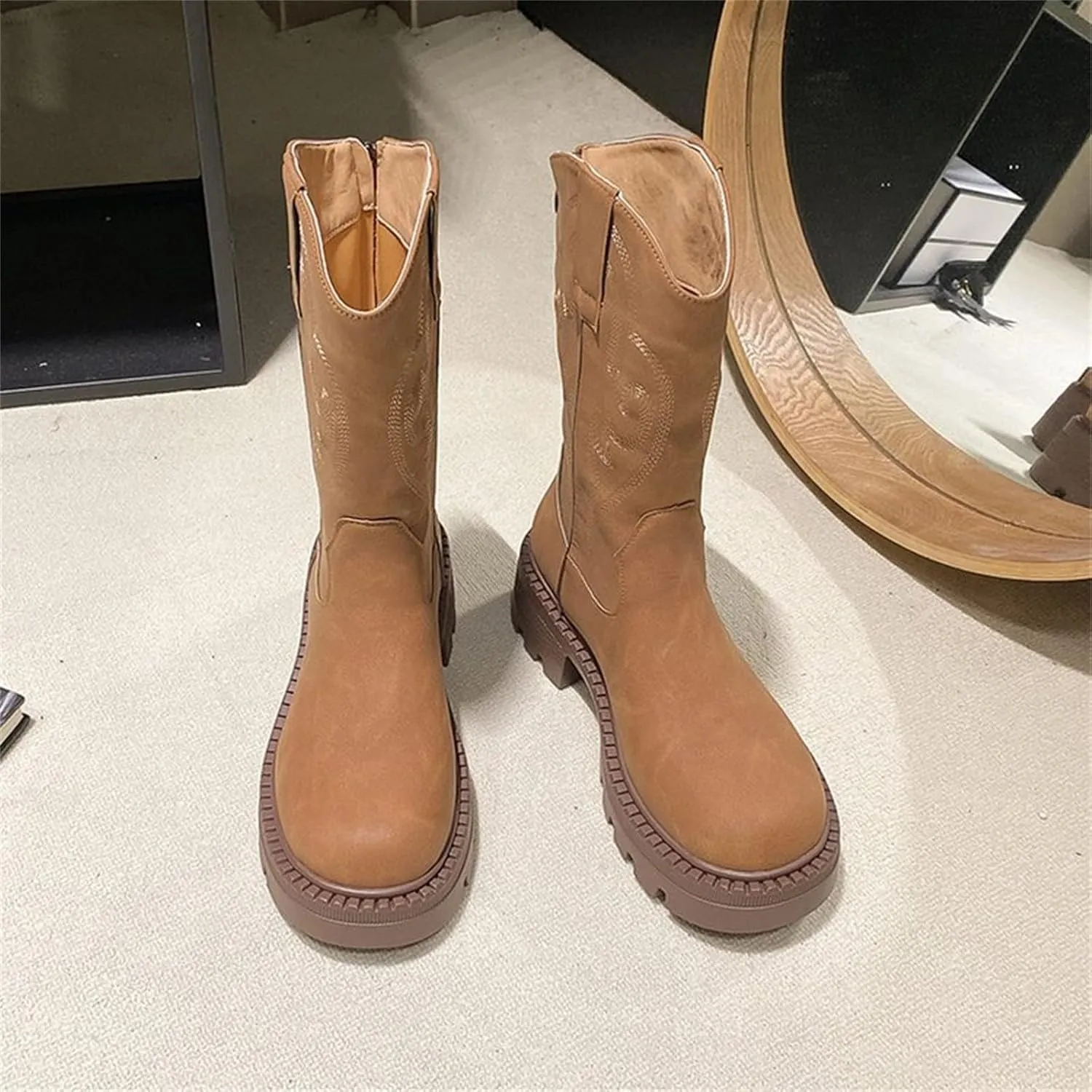 Black Booties for Women Ankle Rain Boots Going Out Boots for Women Women Wide Width Boots Black Ankle Boots with Heels White Booties Women Wide Width