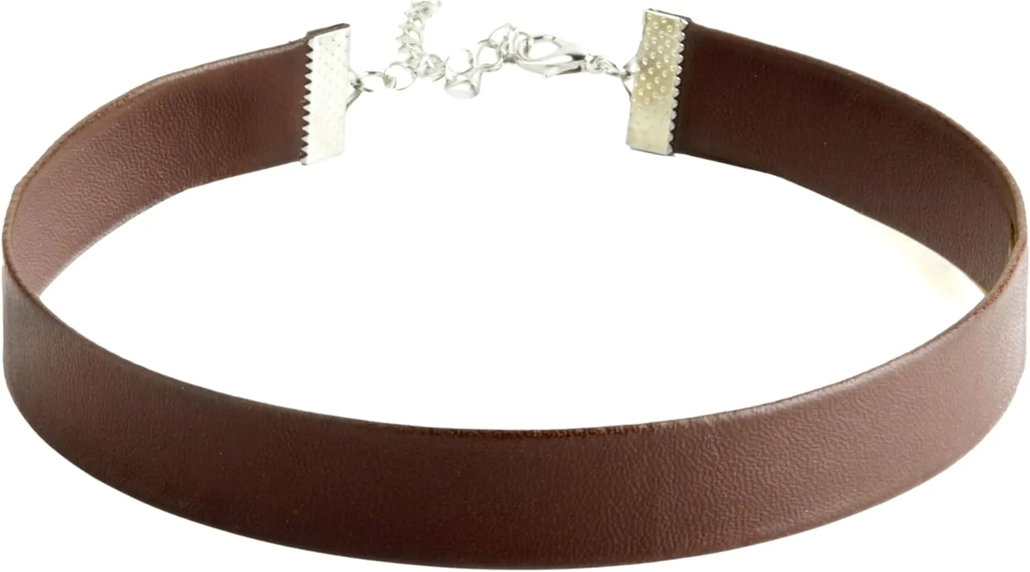 Black Leather Choker Necklace for Women - Plain, Goth Style, Sexy Neck Collar Choker Necklaces for Woman