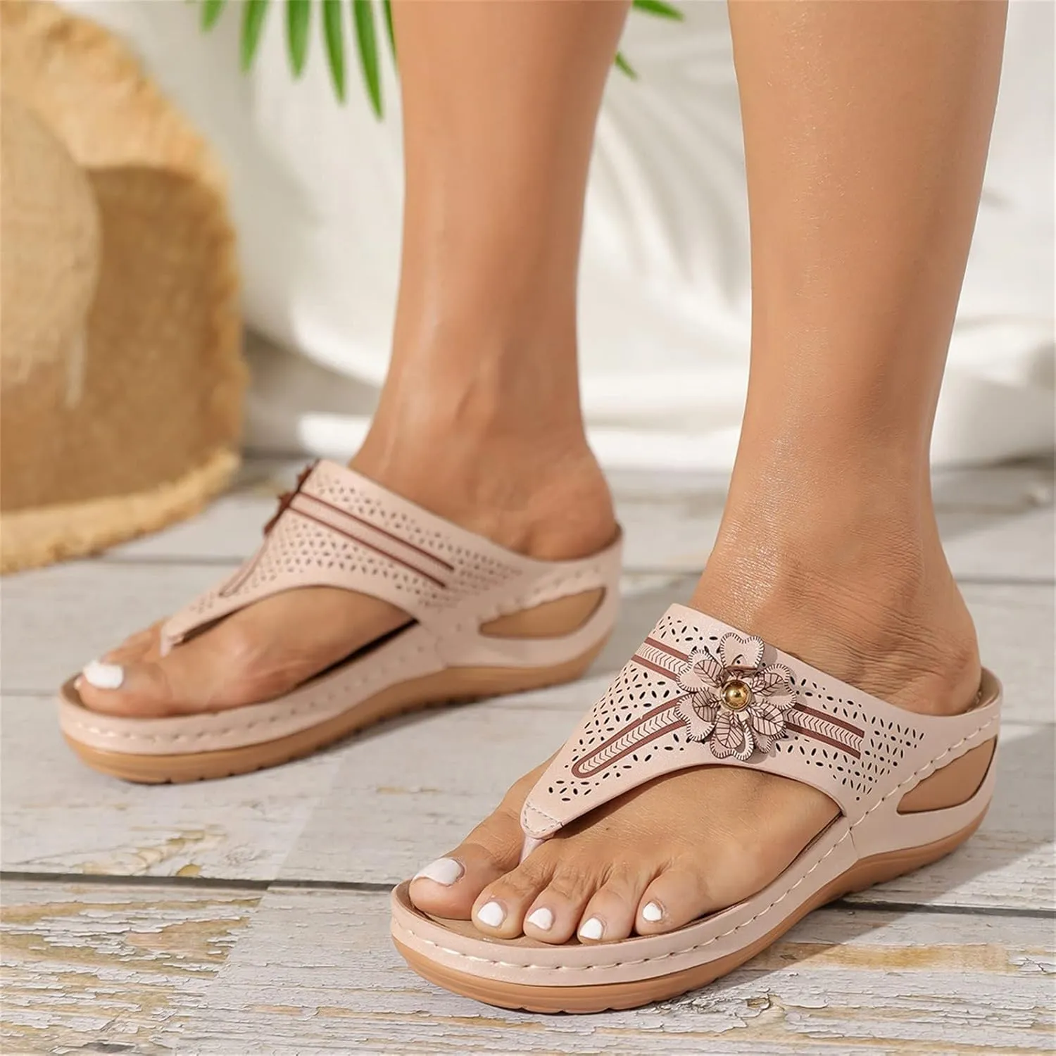 Black Orthopedic Sandals Women Comfortable Women's Flip Flops Arch Support Orthotic Toe Post Thong Sandals Women Closed Toe Shoes Women Walking Sandals Orthopedic Shoes Bunion Womens Fashion Sandals