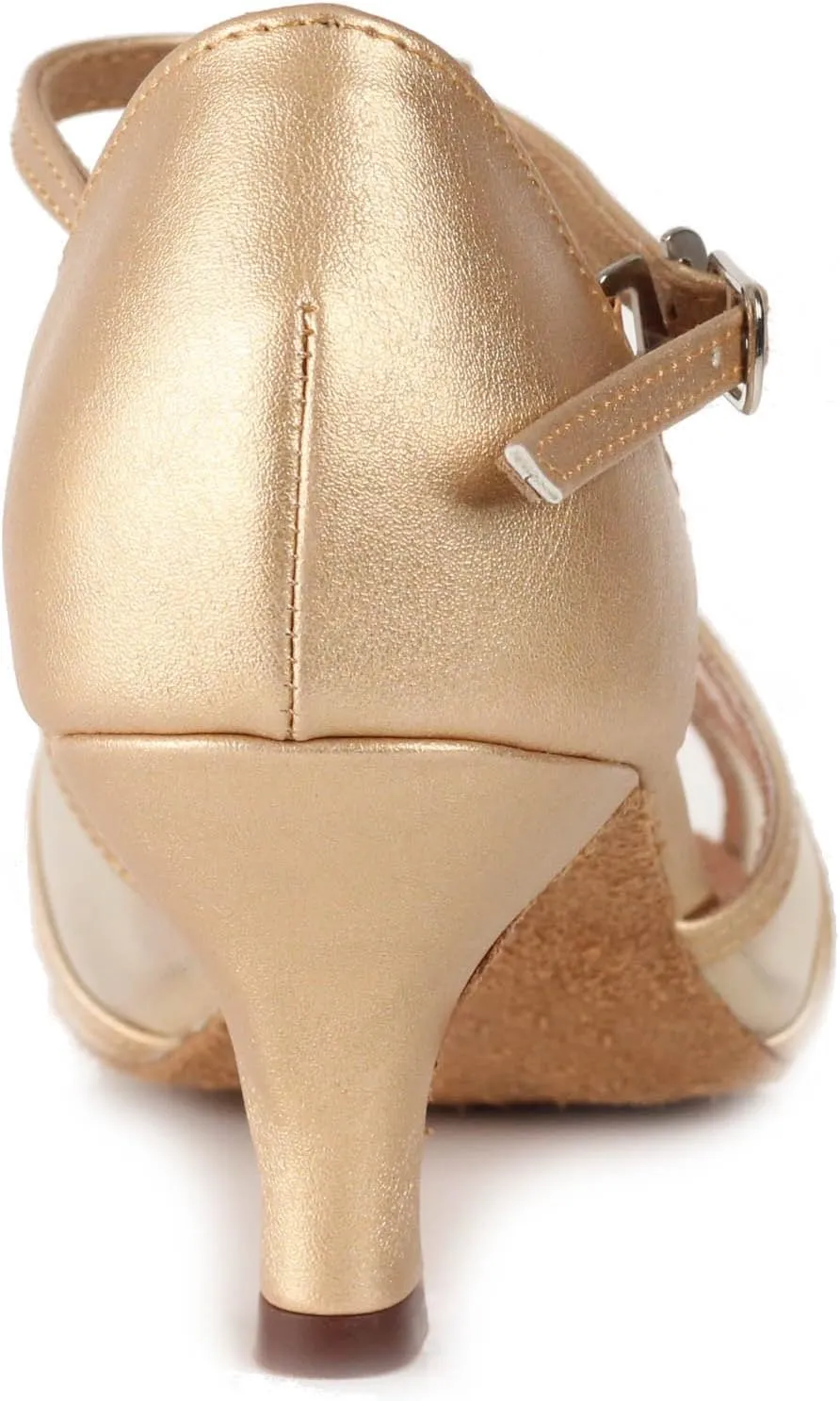 BlueBell Shoes Handmade Women's Ballroom Salsa Wedding Competition Dance Shoes The Lacey 3" Heel - Gold