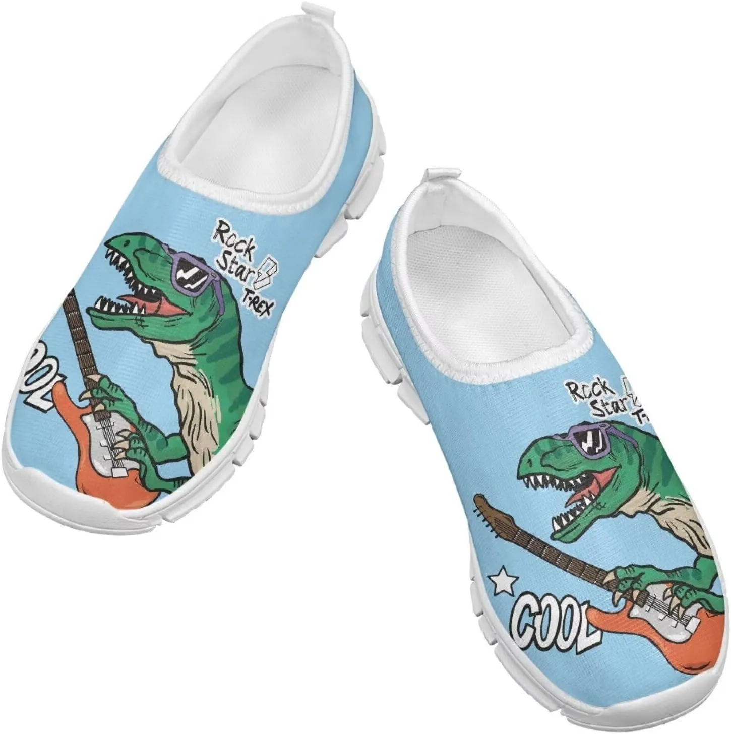 Boys Cool Slip-On Flat Lightweight Shoes Walking Casual Comfortable Travel Outdoor School Shoes Big Kids US Size 11-15