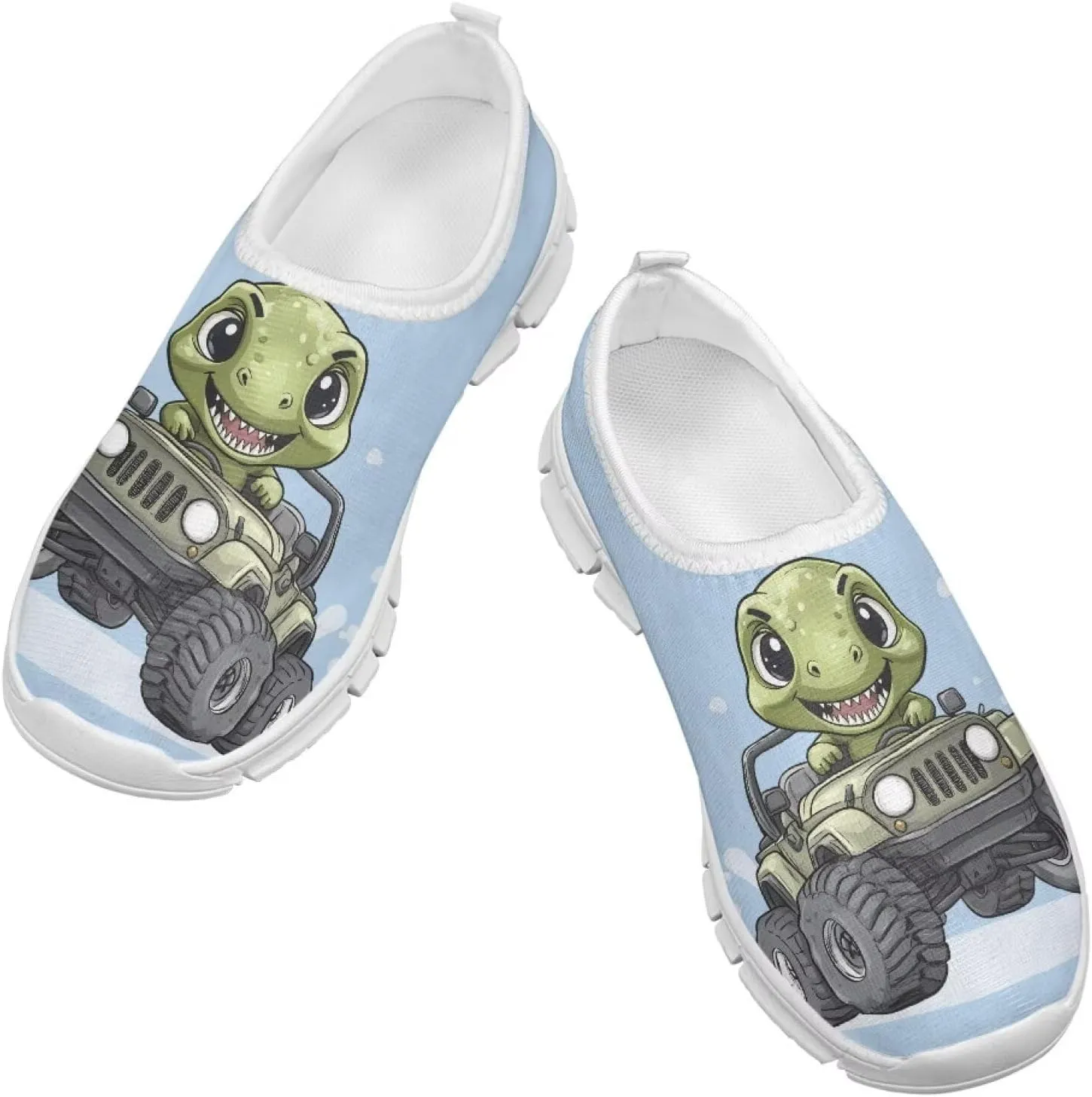 Boys Cool Slip-On Flat Lightweight Shoes Walking Casual Comfortable Travel Outdoor School Shoes Big Kids US Size 11-15