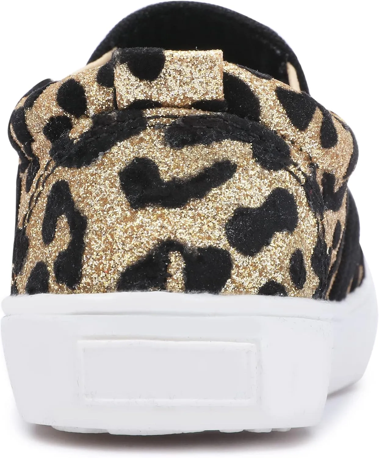 Boy's Girl's Leopard Print Canvas Sneakers Casual Slip On Loafers Kids Flat Shoes