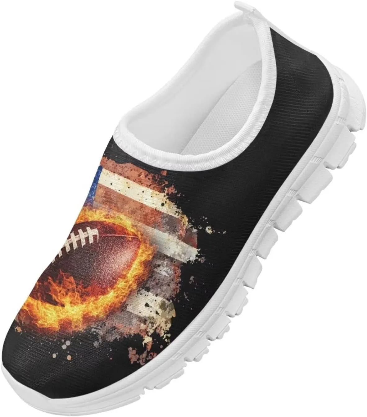 Boys Slip On Sneakers Shoes Kids Tennis Running Shoes Sport Themed