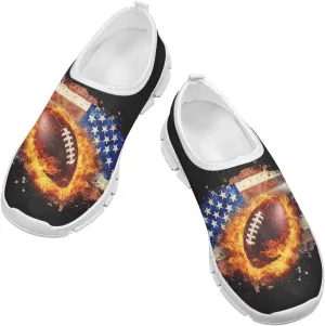 Boys Slip On Sneakers Shoes Kids Tennis Running Shoes Sport Themed