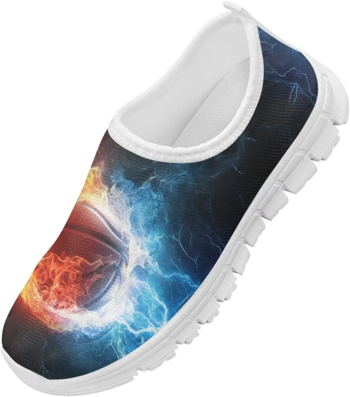 Boys Slip On Sneakers Shoes Kids Tennis Running Shoes Sport Themed