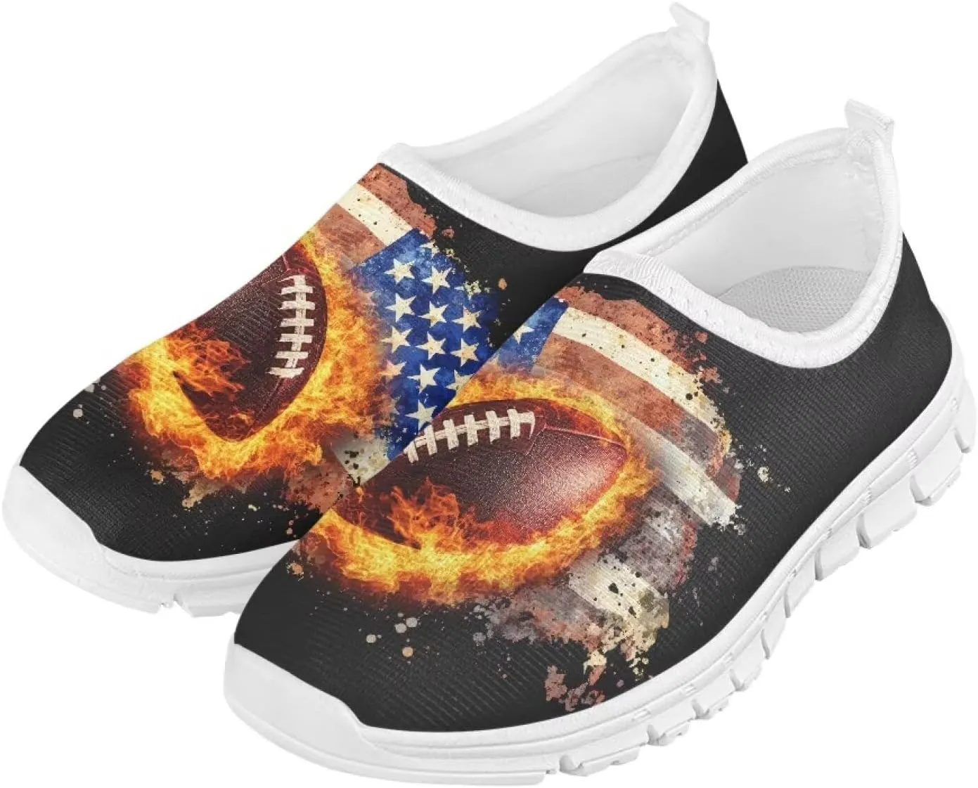 Boys Slip On Sneakers Shoes Kids Tennis Running Shoes Sport Themed