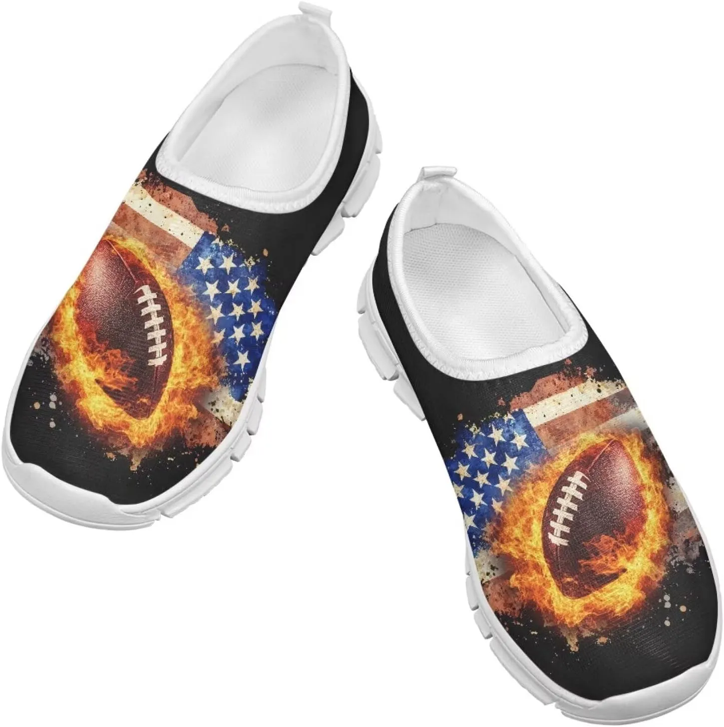 Boys Slip On Sneakers Shoes Kids Tennis Running Shoes Sport Themed