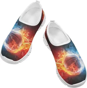 Boys Slip On Sneakers Shoes Kids Tennis Running Shoes Sport Themed