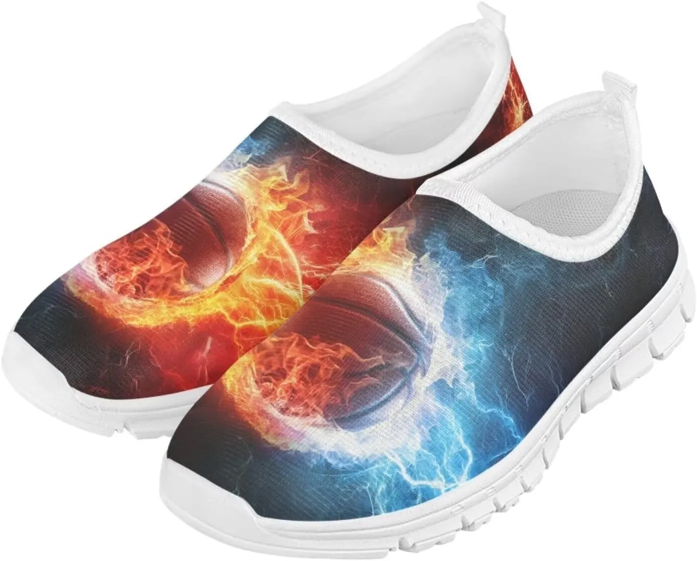 Boys Slip On Sneakers Shoes Kids Tennis Running Shoes Sport Themed