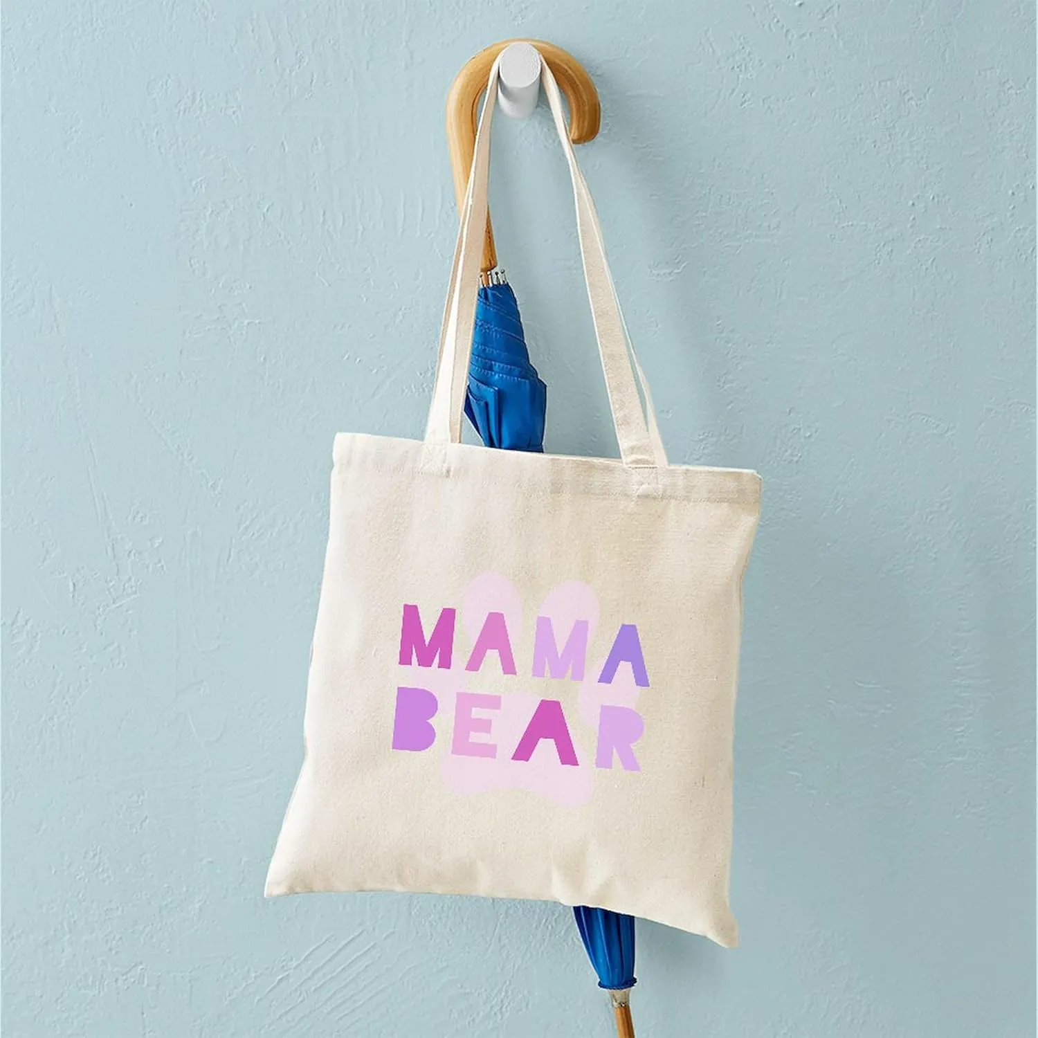 CafePress Mama Bear Tote Bag Reusable Natural Beige Canvas Shopping Bag