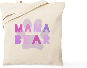 CafePress Mama Bear Tote Bag Reusable Natural Beige Canvas Shopping Bag
