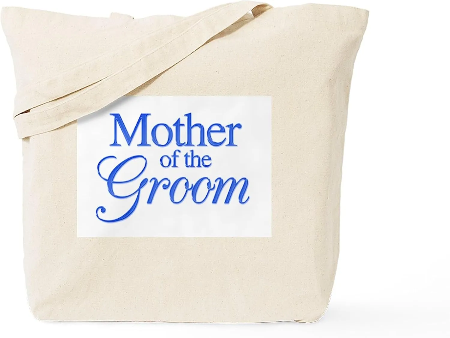 CafePress Mother Of The Groom (Blue) Tote Bag Reusable Natural Beige Canvas Shopping Bag