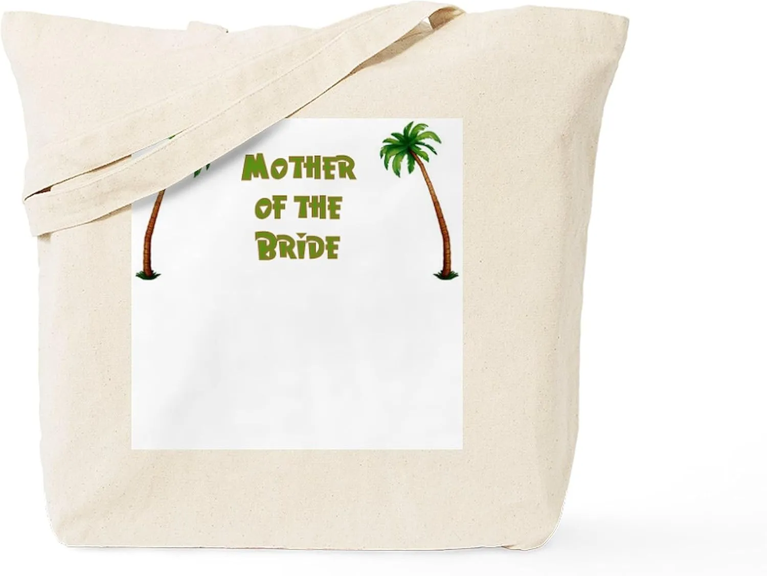 CafePress Tropical Mother Of The Bride Tote Bag Reusable Natural Beige Canvas Shopping Bag