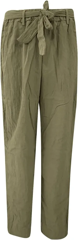 Ceboyel Women 2023 Linen Summer Beach Pants High Waist Flowy Pants Drawstring Travel Pants Loose Fitting Ladies Clothes