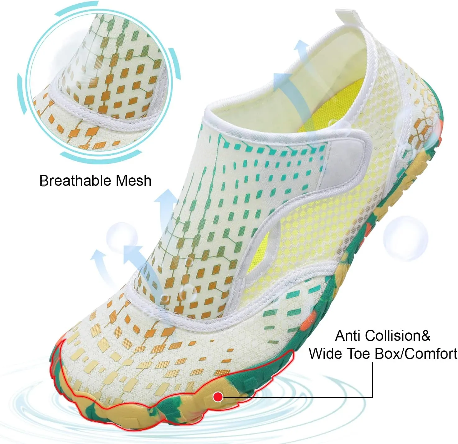 Centipede Demon Swim Water Shoes for Women Men Quick Dry Barefoot Aqua Sneakers Shoe for Beach Hiking Diving Boating River Outdoor Water Sports