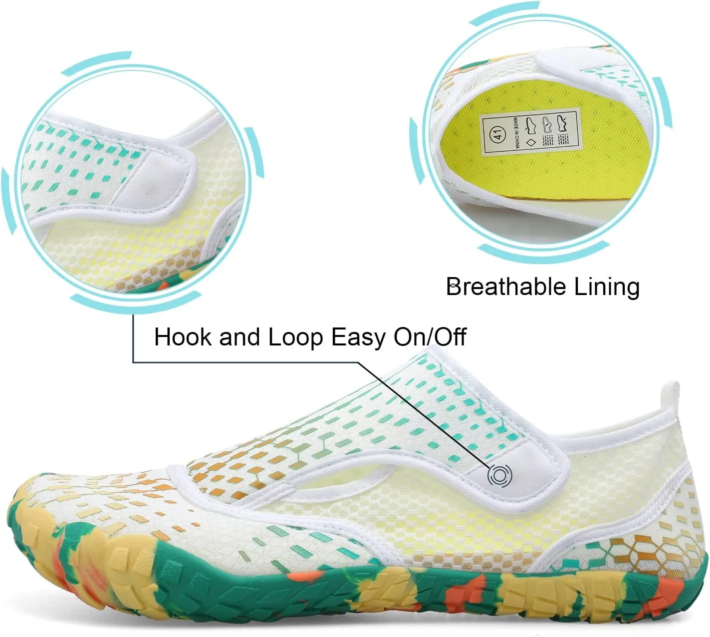Centipede Demon Swim Water Shoes for Women Men Quick Dry Barefoot Aqua Sneakers Shoe for Beach Hiking Diving Boating River Outdoor Water Sports