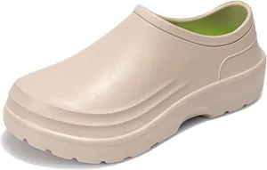 Chef Shoes Non Slip Clogs Work Kitchen Shoes Zapatos De Chef for Men Leather Slippers Size 11