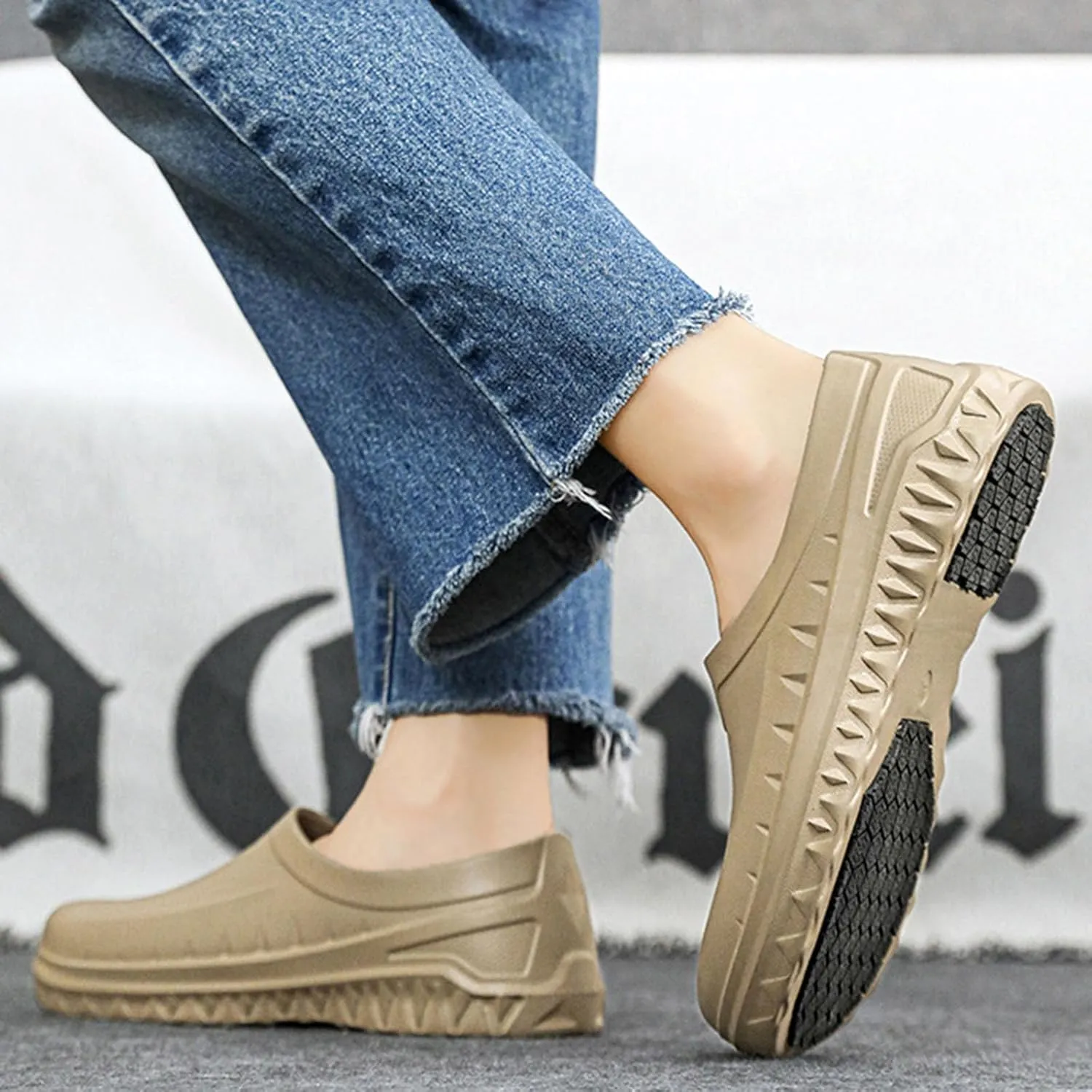 Chef Shoes Non Slip Clogs Work Kitchen Shoes Zapatos De Chef for Mens Slippers Size 15wide