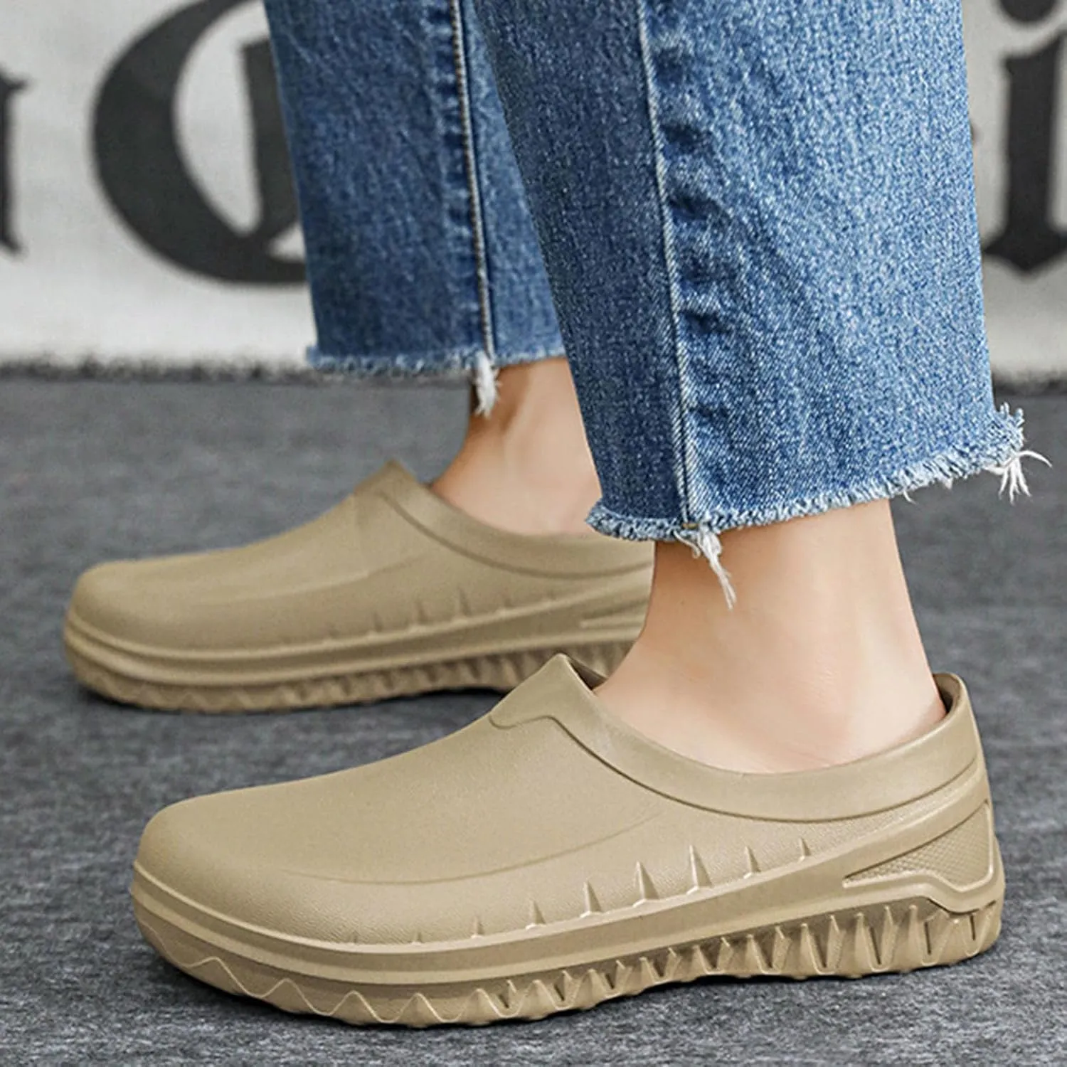 Chef Shoes Non Slip Clogs Work Kitchen Shoes Zapatos De Chef for Mens Slippers Size 15wide